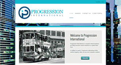 Desktop Screenshot of progressioninternational.com